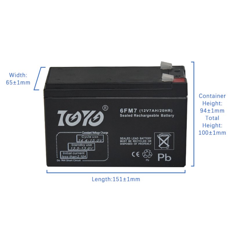 Esg Ups Battery 12v 7ah Lead Acid Deep Cycle Battery Pack for Power System