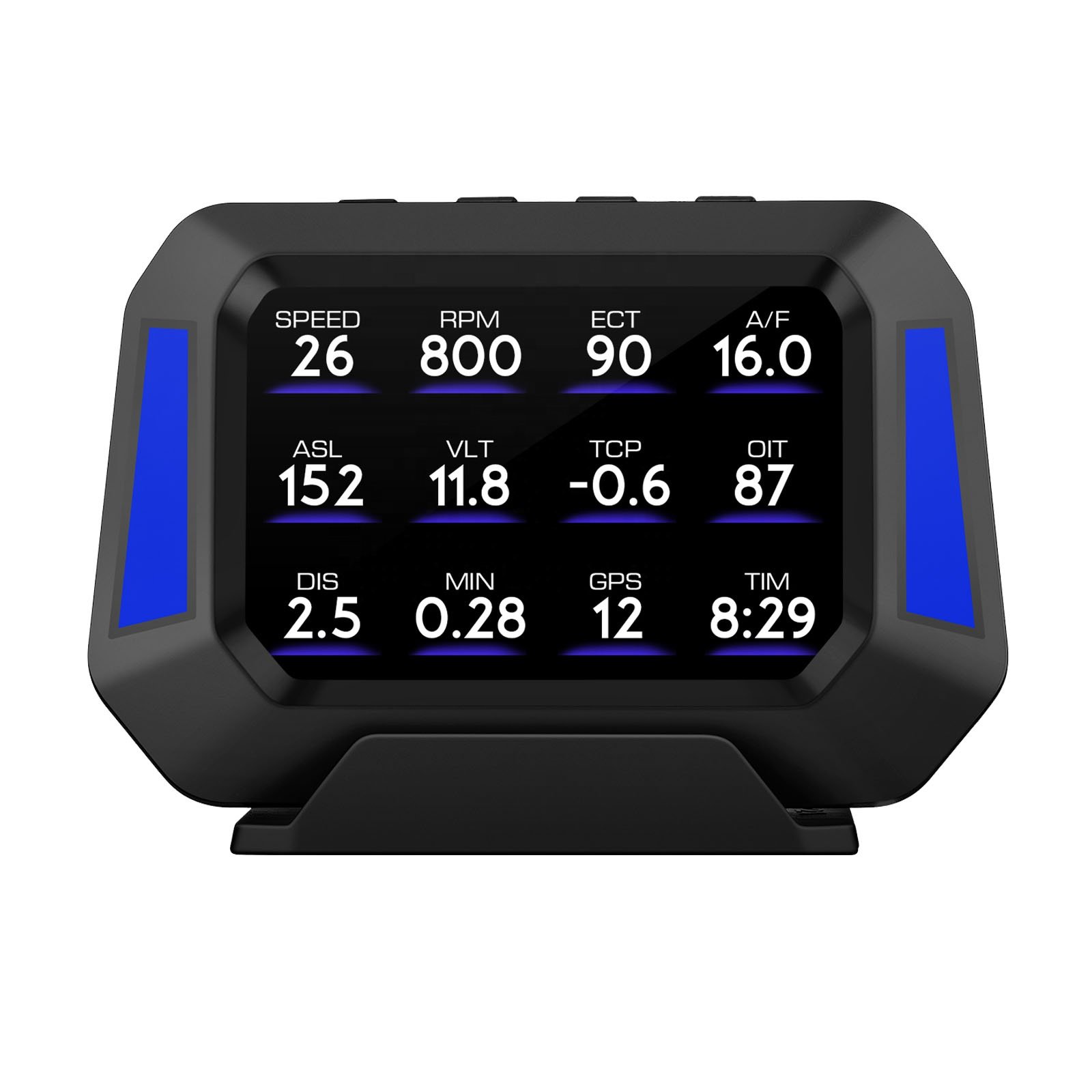 OEM Multi-language Slope Gauge P21 OBD GPS Smart Digital Gauge HUD Auto Electronic Systems Hud Display Auto Meter