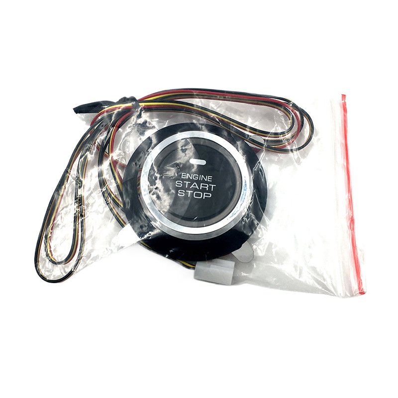 Car Security Kit One Key Start Remote Control System Start Stop Car Automatic Remote Control Button for One Way Car Alarm