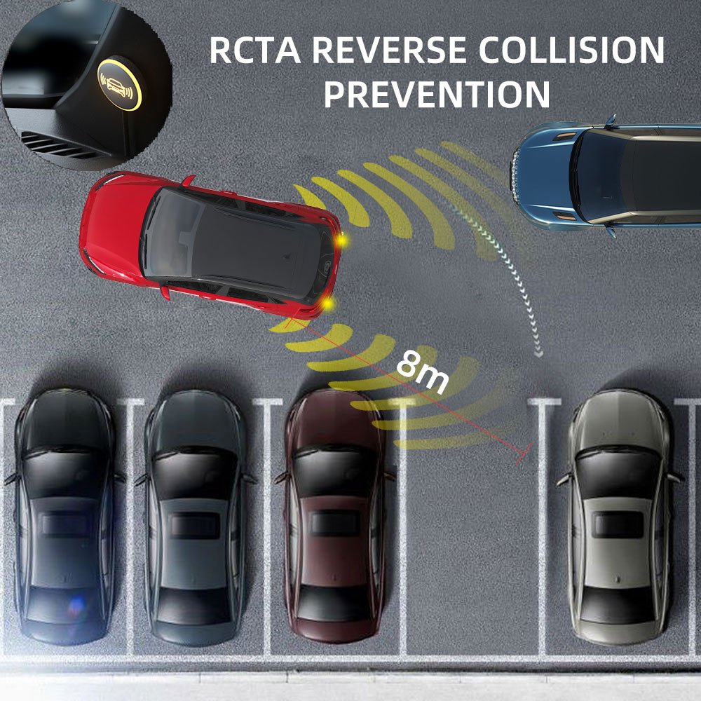 Car 77Ghz Double Radar Microwave Meters BSD BSM Lane Change Alarm Blind Spot Detection Monitor Driving Warning System With Alarm