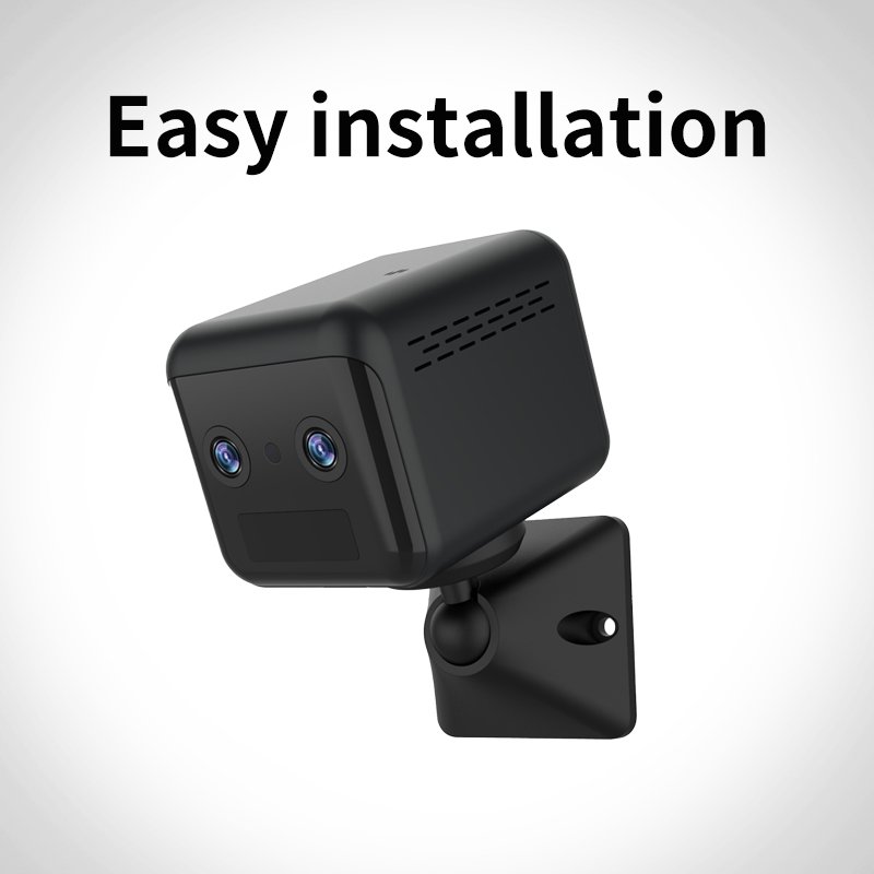 2K Wireless Indoor Security Camera AI Motion Detection Alert Real Time Record Night Vision Two Lens Zoom in WiFi Camera