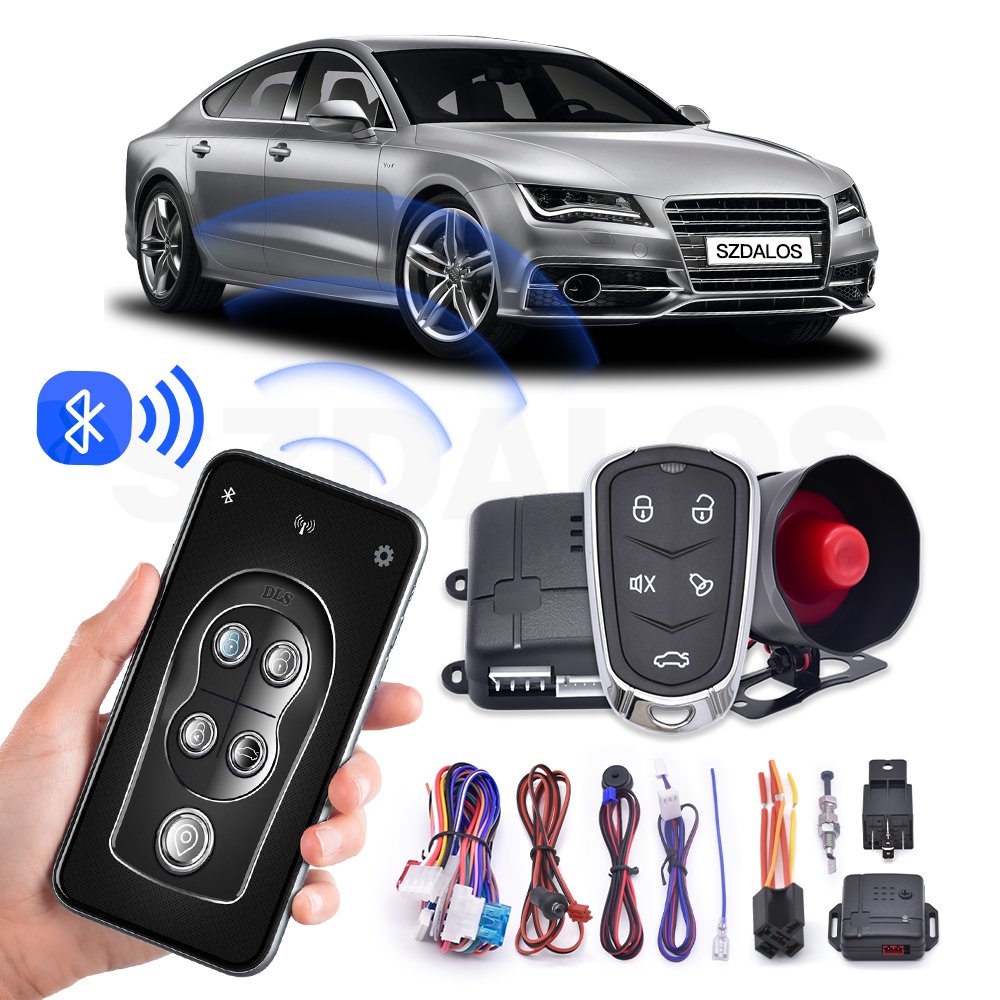 Hot Selling BT Car Alarms Anti-Robbing Anti-Hijacking Central Door Lock Unlock Car Alarm System