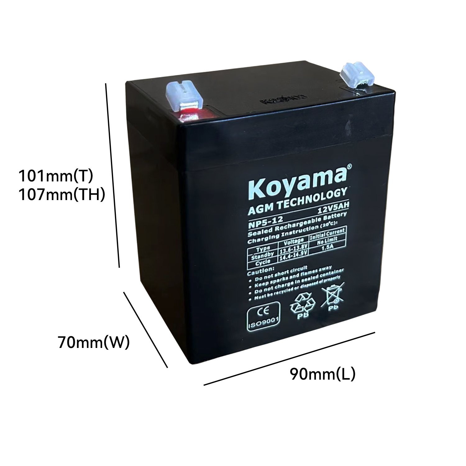 Factory Price AGM Lead Acid 5Ah 10Ah 50Ah 100Ah Battery Maintenance Free sealed 12V 6V Battery Pack for Toy Car NP5-12