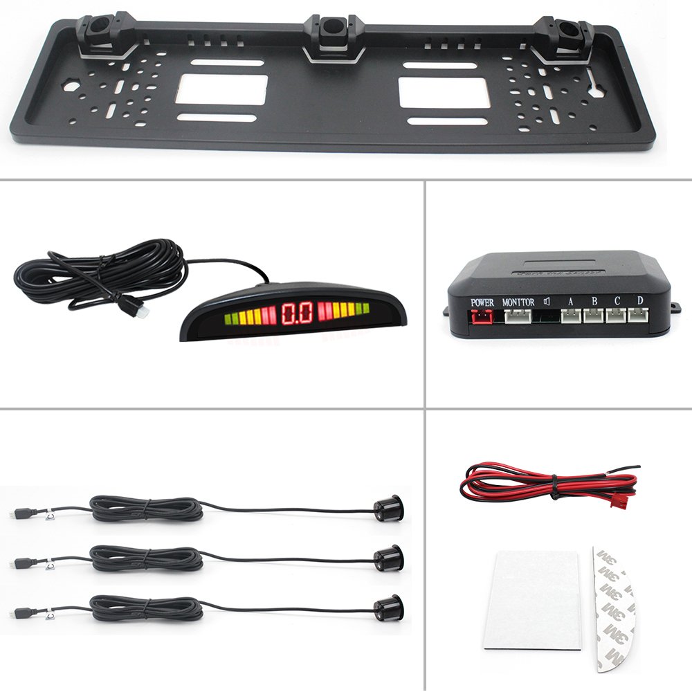 Car Reversing Aid Reversing Radar Car Parking Sensor System 2024 New Car Reverse Sensor with Digital Display
