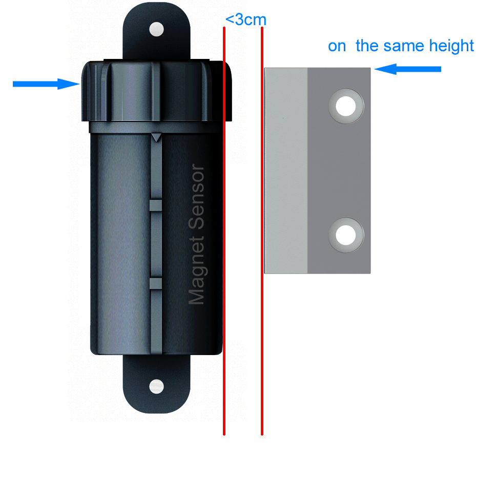 TENET Truck Monitoring System Smart Sensor for Asset Management Easy to Use Mini Blue Tooth Magnetic Car Door Open Sensors