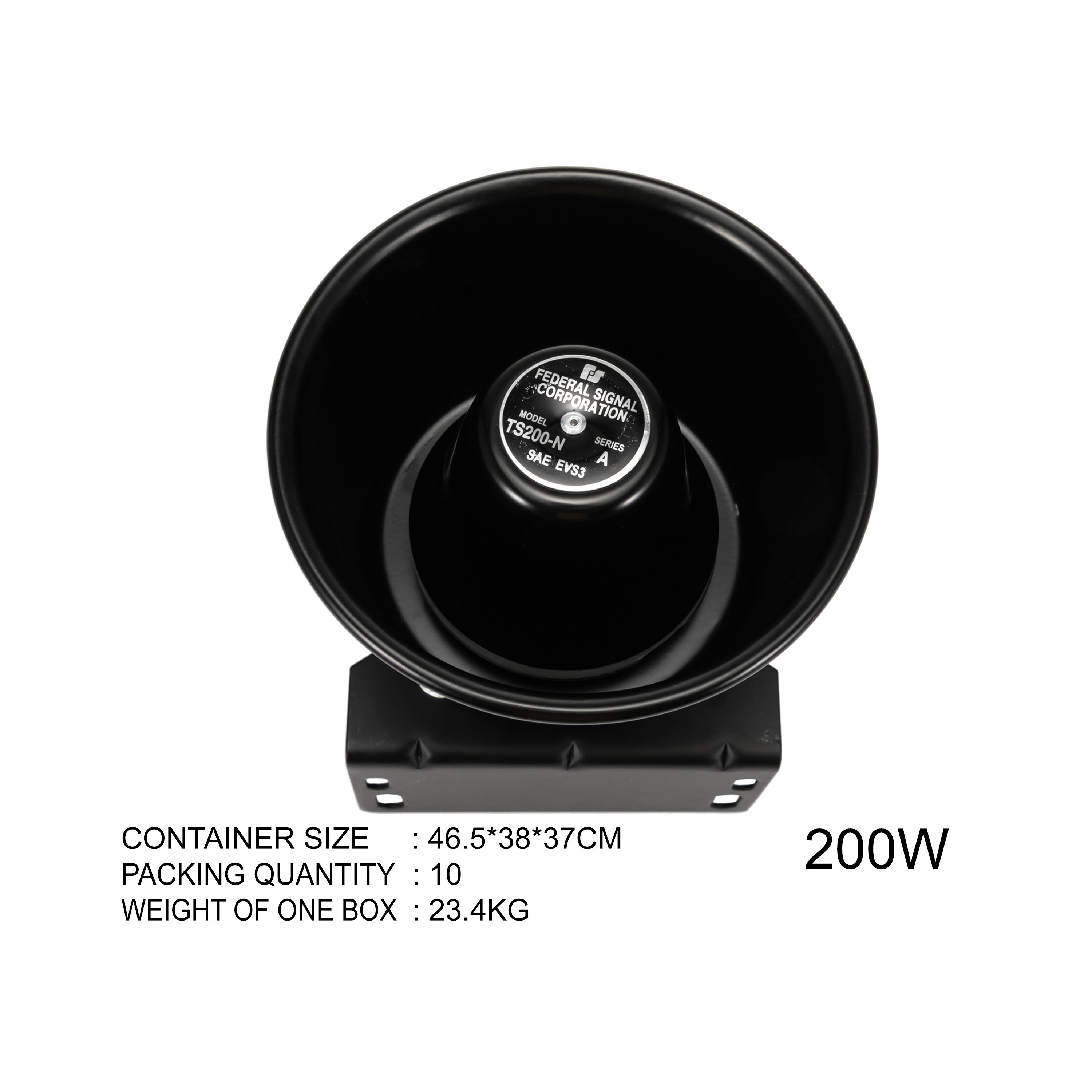 High Quality 200W round Plastic Siren Horn Speaker Applicable to Various Car Models