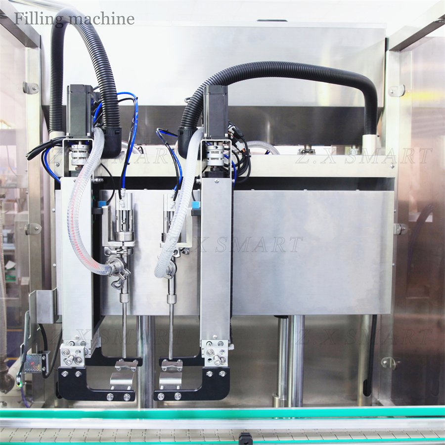 ZXSMART Auto Double Tracking Heads 1L 5L Plastic Bottle Automatic Brake Fluid Motor Oil Filling Machine Car Engine Food Glass