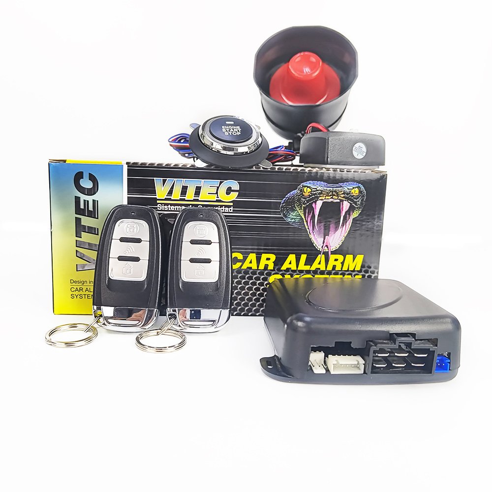 Factory Wholesale 12V/24V Universalcar Alarm Original Security Push Start Keyless Entry System for Hilux Vigo/Revo