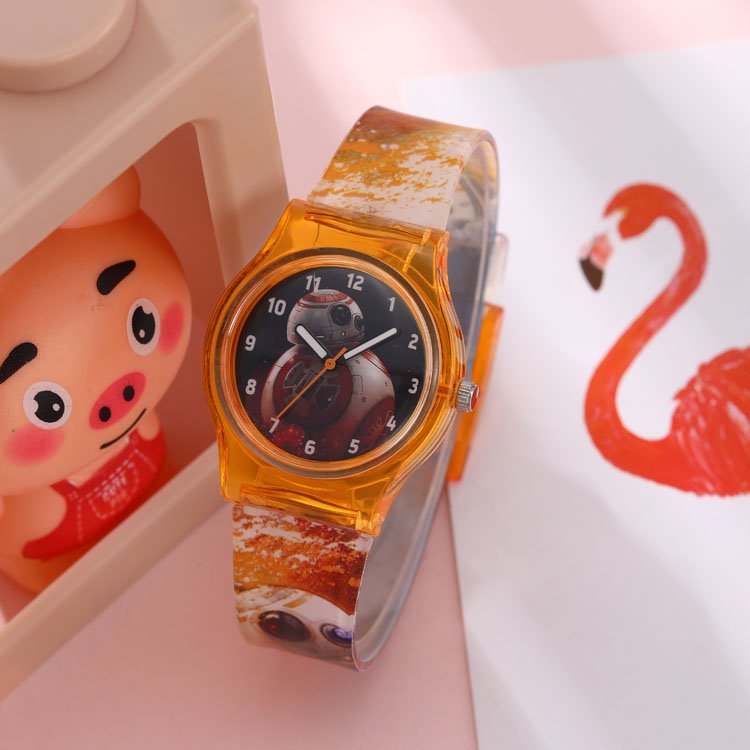 China Child Watch BOMAXE Rhinestone 7506 Kids Plastic Cartoon Car Analog Watches for Kid