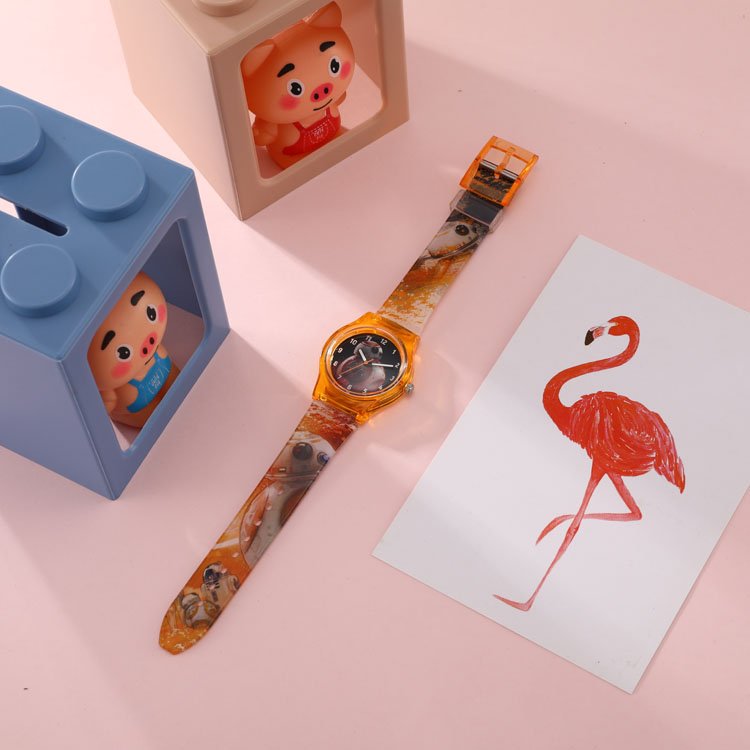 China Child Watch BOMAXE Rhinestone 7506 Kids Plastic Cartoon Car Analog Watches for Kid