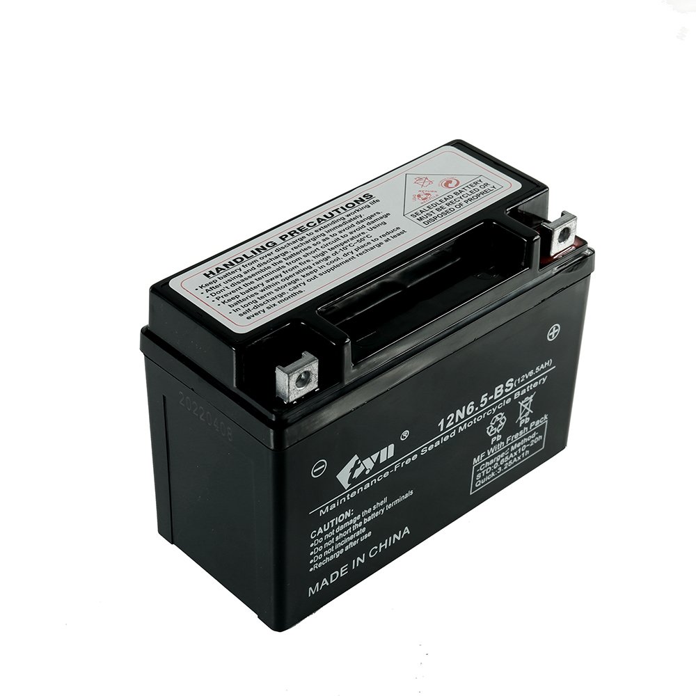 Motorcycle Battery 12N6.5-BS Factory Price Hot Sell Long Life Lead Acid Battery Low Price MF GEL