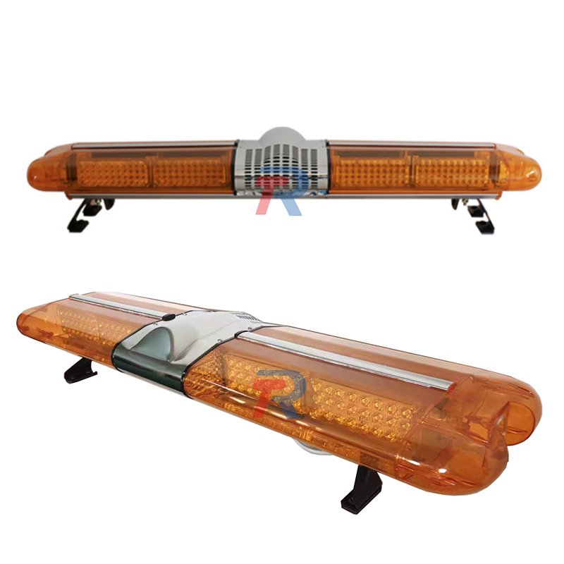 120 cm 47 Inch 216 Watt Cop Car Top Light Ambulance Vehicle Red Blue Blinker Emergency Warning Lightbar With Alarm Siren Speaker