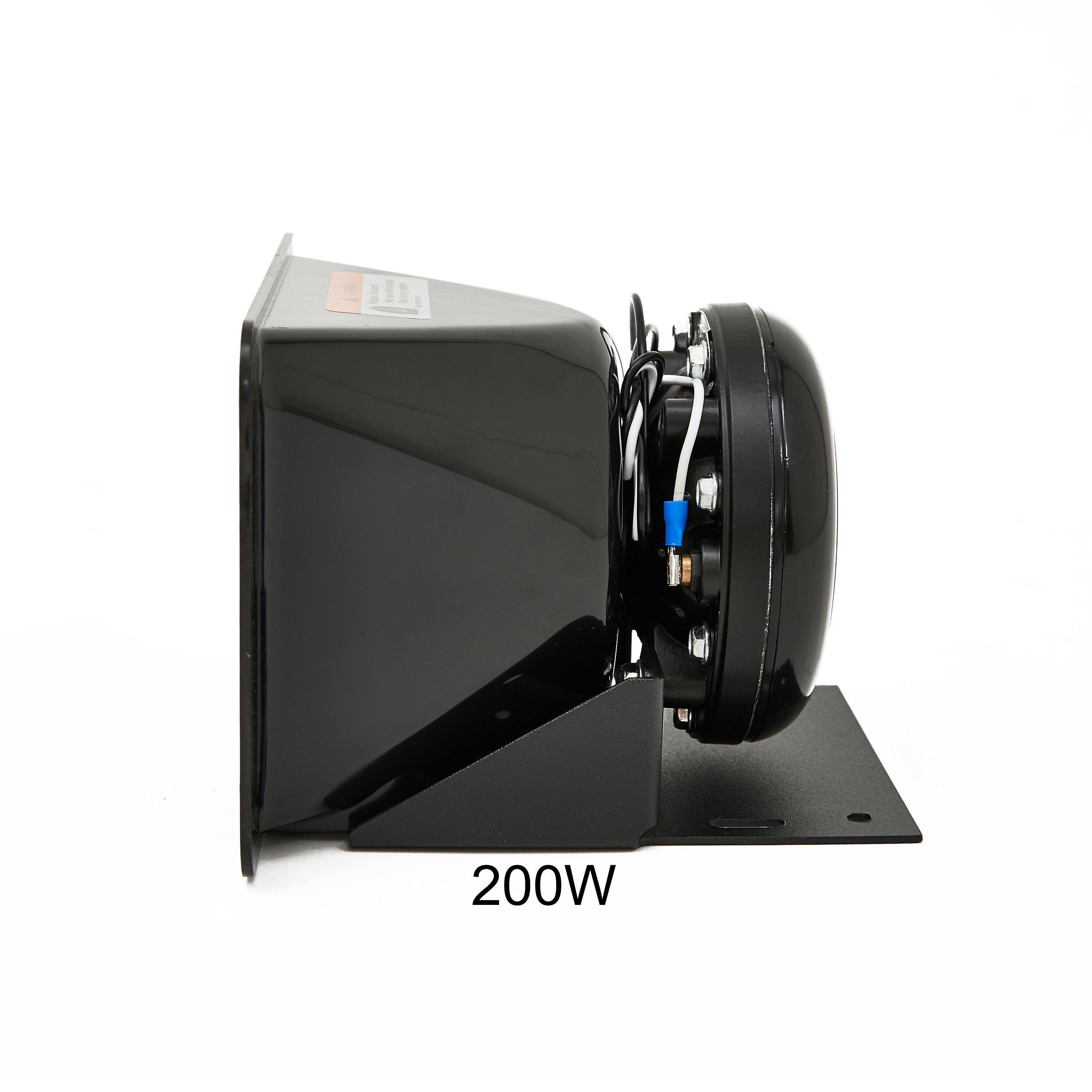 Ambulance Warning Square Siren Horn Amplifier 200W Emergency Universal Vehicle Security Siren Speaker