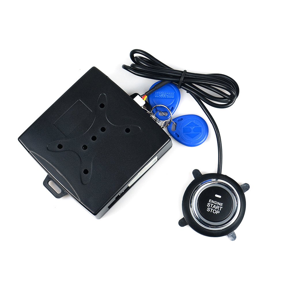 DC 12V Car Alarm System Push Start System Smart Key PKE Keyless Entry Engine Start Stop Push Button Remote Starter