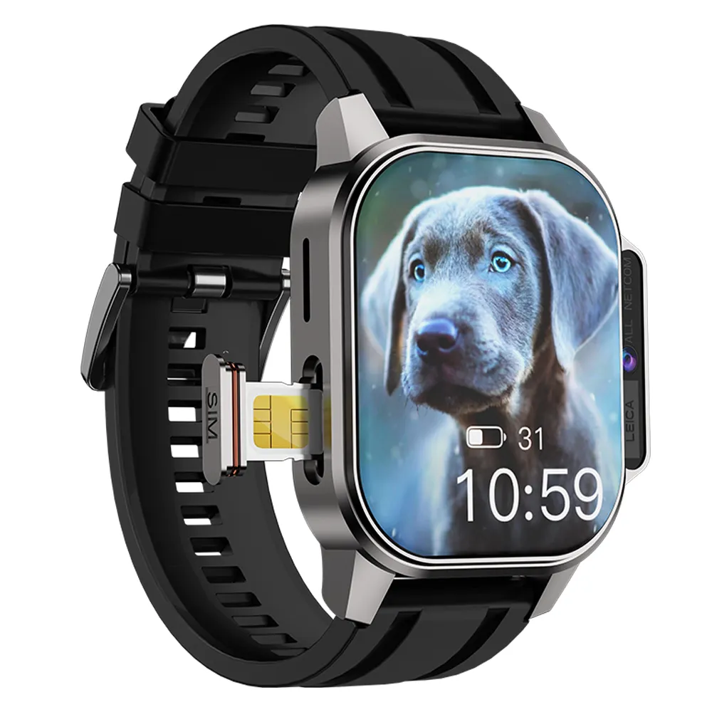 Hot Full Netcom 4G Smartwatch 2.13inch AMOLED Camera WIFI GPS APP Market Sport Phone Watches IP67 B22 Smart Watch With Sim Card