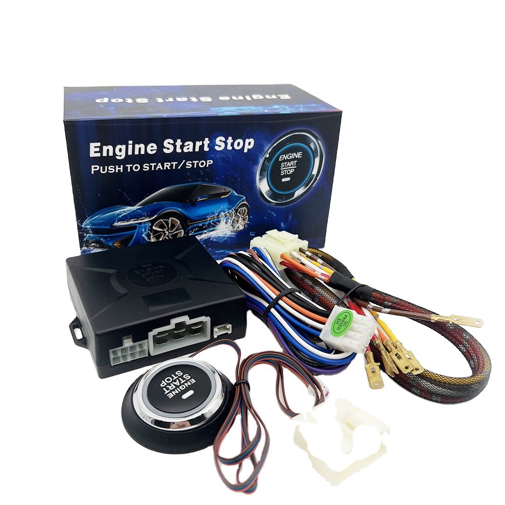 Universal DC 12V Car Remote Control Push Button Engine Start Kit Passive Immobilizer