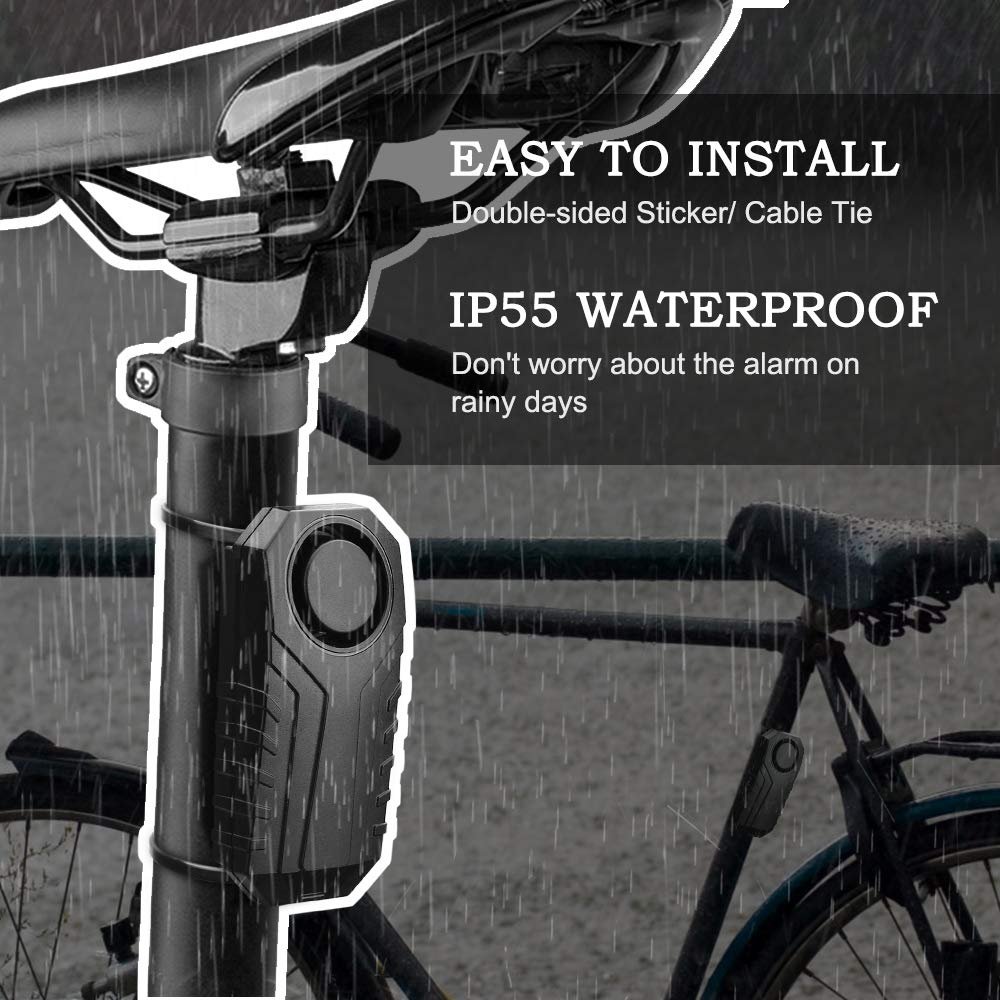 Wireless Waterproof Distance Alarm Sensor for Car Motorbike & Vehicle Remote Control System with Vibration Feature