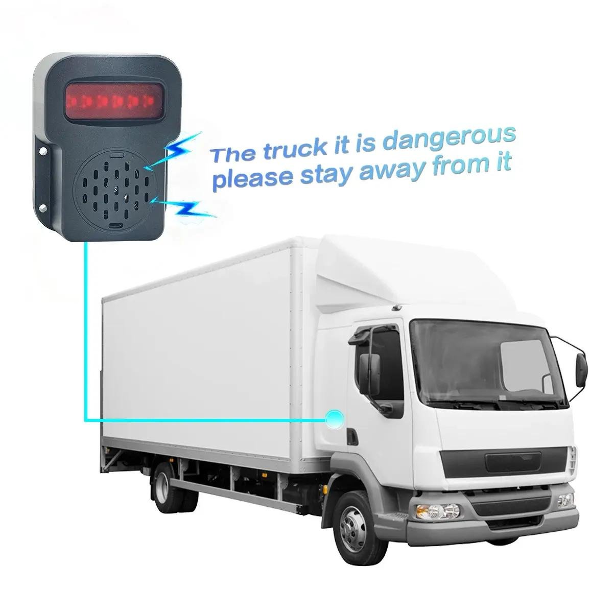 BSD Alarm Horn Speaker for Truck Bus Car Lorry Traller Pickup RV Van Vehicle Acousto-Optic Left or Right Blind Spot Radar