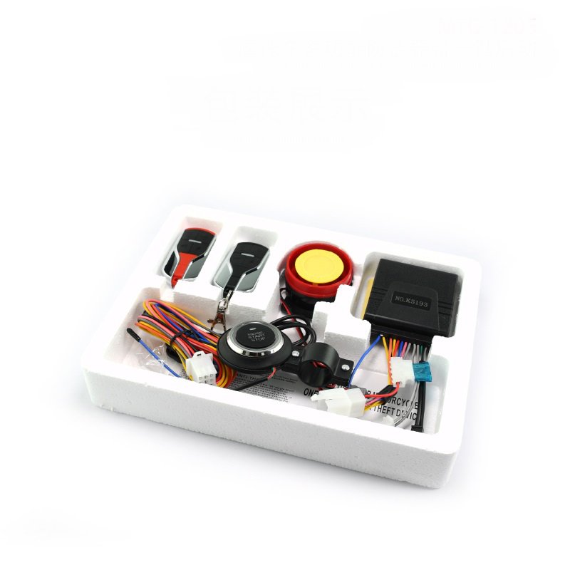 Smart App Remote Engine Start Security Motorcycle Pke Alarm With Remote Controller