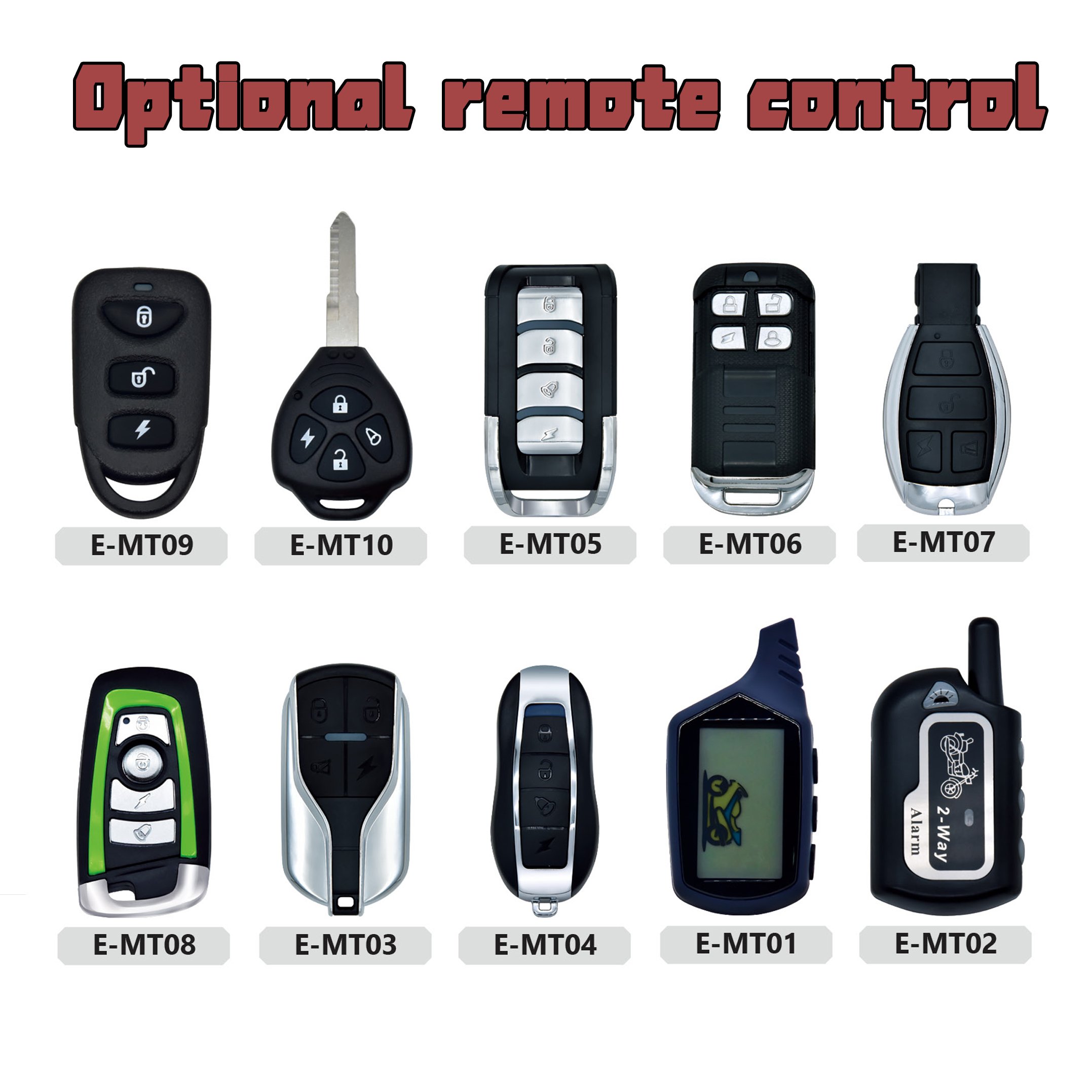 Smart App Remote Engine Start Security Motorcycle Pke Alarm With Remote Controller