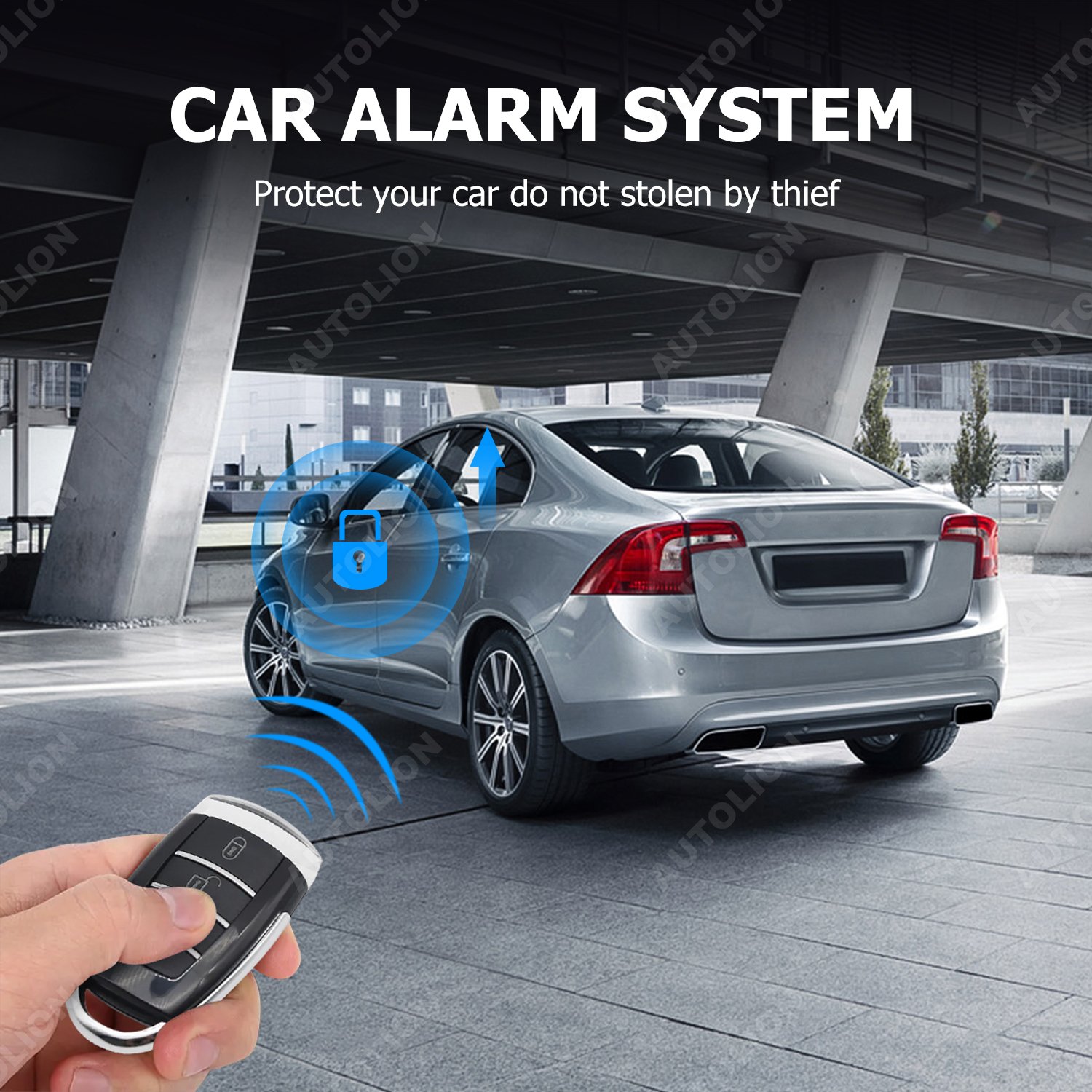 Universal OCTOPUS Car Alarm System Anti-hijacking Car Security Alarm Car Alarm With Shock Sensor