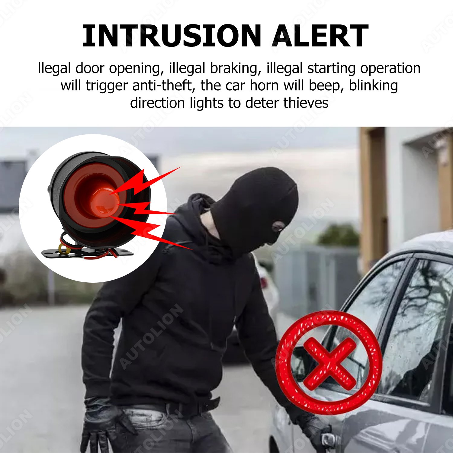 Universal OCTOPUS Car Alarm System Anti-hijacking Car Security Alarm Car Alarm With Shock Sensor