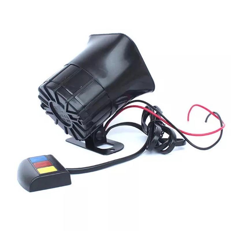 12V 110Db 30W Motorcycle Car Auto Vehicle Truck 3 Sound Tone Loud Horn Siren Firemen Ambulance Warning Alarm Loudspeaker