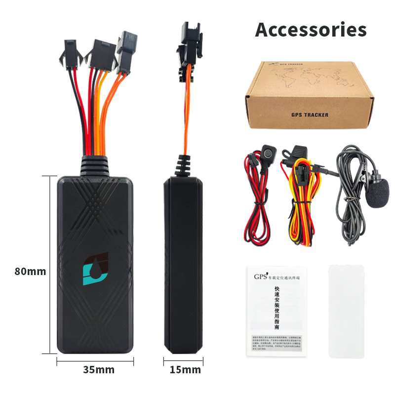 Fleet Management Software Mini Gps Tracker IP65 Waterproof Real Time Track Gps Tracker with Engine Shut off for Motorcycle