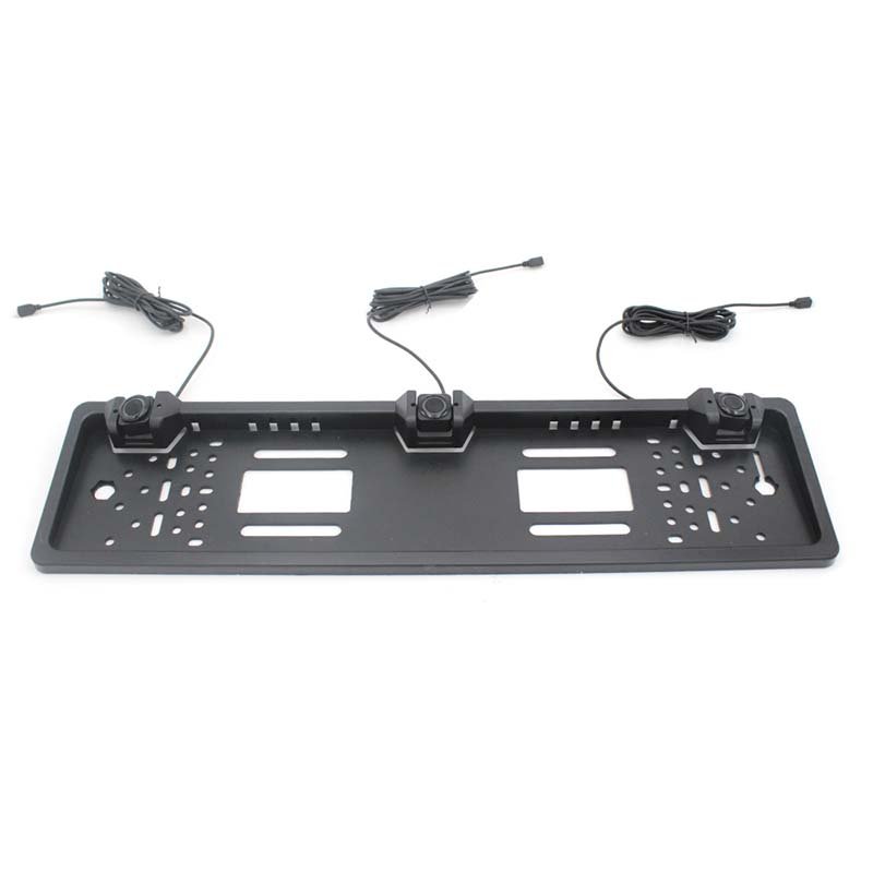 European License Plate Backup LED Radar Reverse Parking Sensor 3pcs Waterproof Car Assistiant with ROSH Certificate