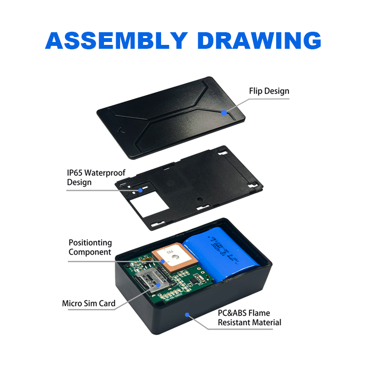 Manufacturers Direct Sales With Light Sensing Alarm Is Not Easy to Disassemble 4G Wireless Gps Positioning Device