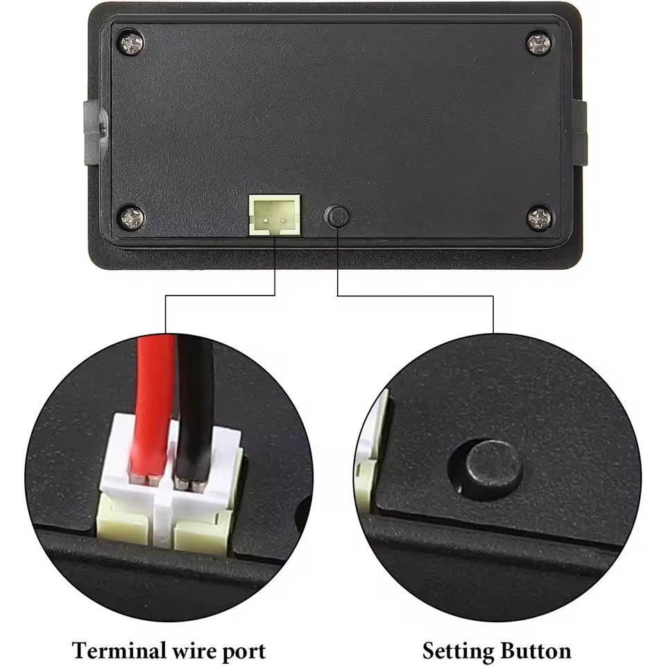 DC12V 24V 36V 48V 72VLead Acid Lithium Battery Capacity Voltage Meter with Alarm Gauge Indicator Battery Indicator MonitorsGY-6D