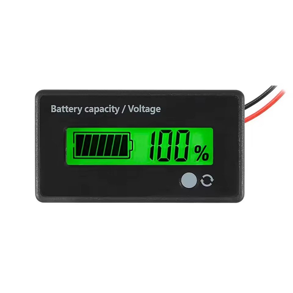 DC12V 24V 36V 48V 72VLead Acid Lithium Battery Capacity Voltage Meter with Alarm Gauge Indicator Battery Indicator MonitorsGY-6D