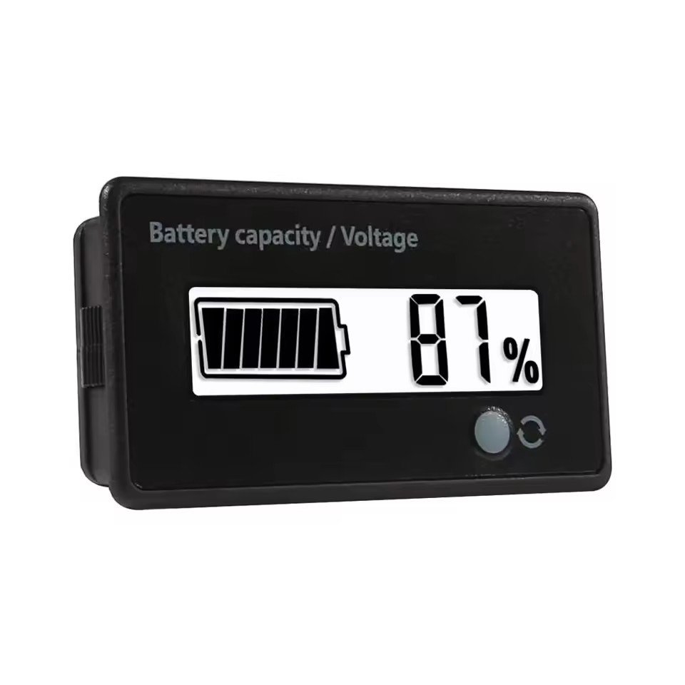 DC12V 24V 36V 48V 72VLead Acid Lithium Battery Capacity Voltage Meter with Alarm Gauge Indicator Battery Indicator MonitorsGY-6D
