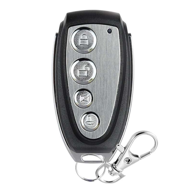 6V Automatical Metal Bike Alarm Anti-Theft Lock Car Garage Door Led Light Clone RF Wireless Remote Control