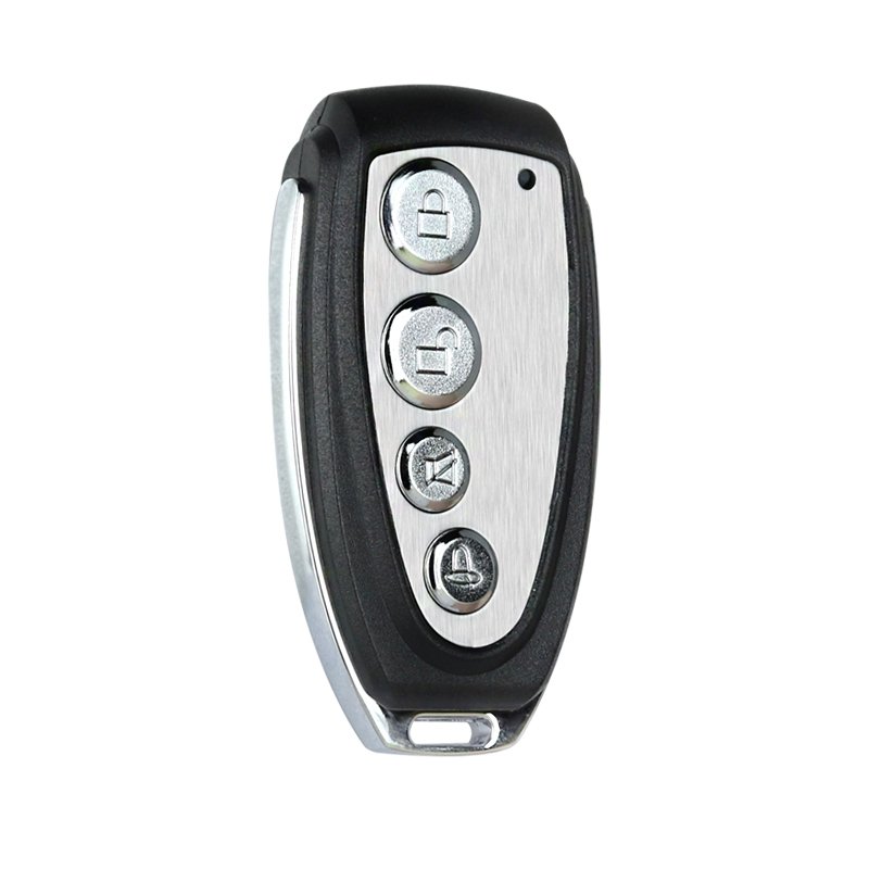 6V Automatical Metal Bike Alarm Anti-Theft Lock Car Garage Door Led Light Clone RF Wireless Remote Control