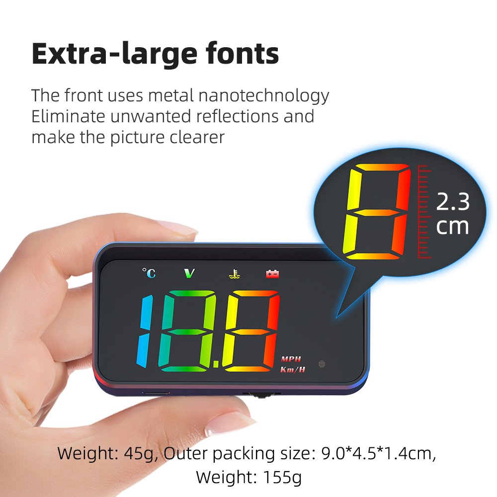 M4 Auto Hud Obd2 Head up Display Car Speed Windshield Projector Speedometer Diagnostic Tools Car Alarm Car Accessories