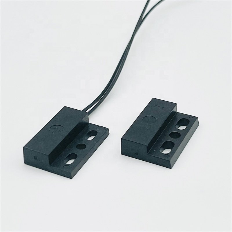 Black recessed mount magnetic contact switch on off magnetic switch 12v 24v
