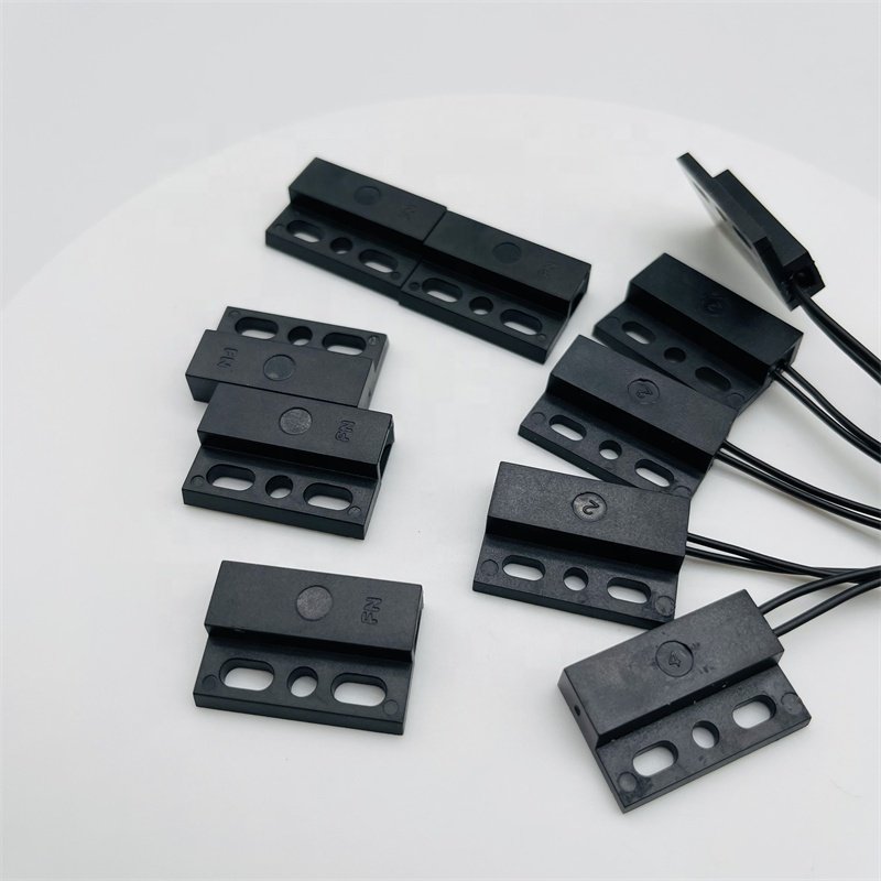 Black recessed mount magnetic contact switch on off magnetic switch 12v 24v