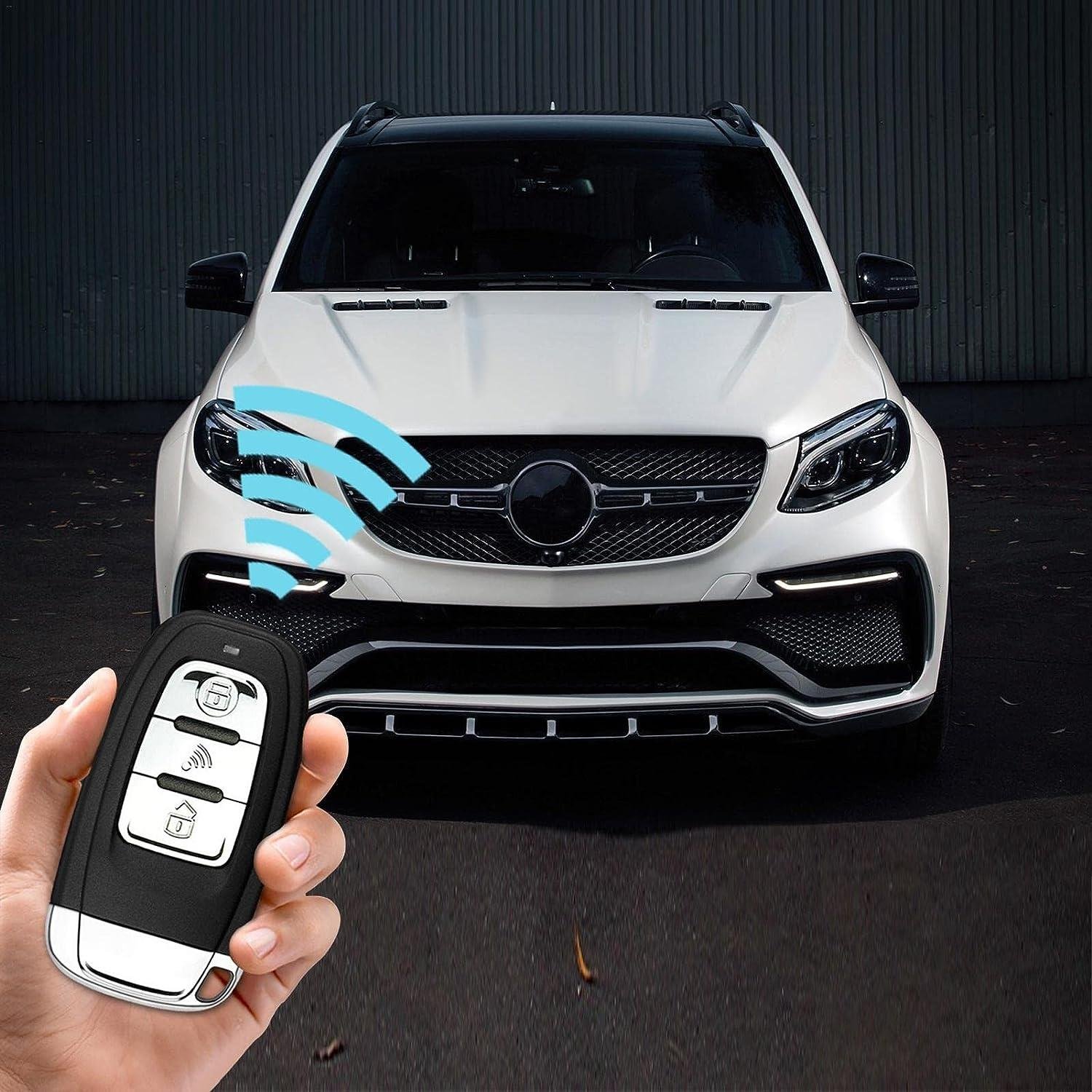 Smart BT Phone APP Control PKE Keyless Entry Engine Start Alarm System Push Button Remote Starter Stop Auto Anti-theft System