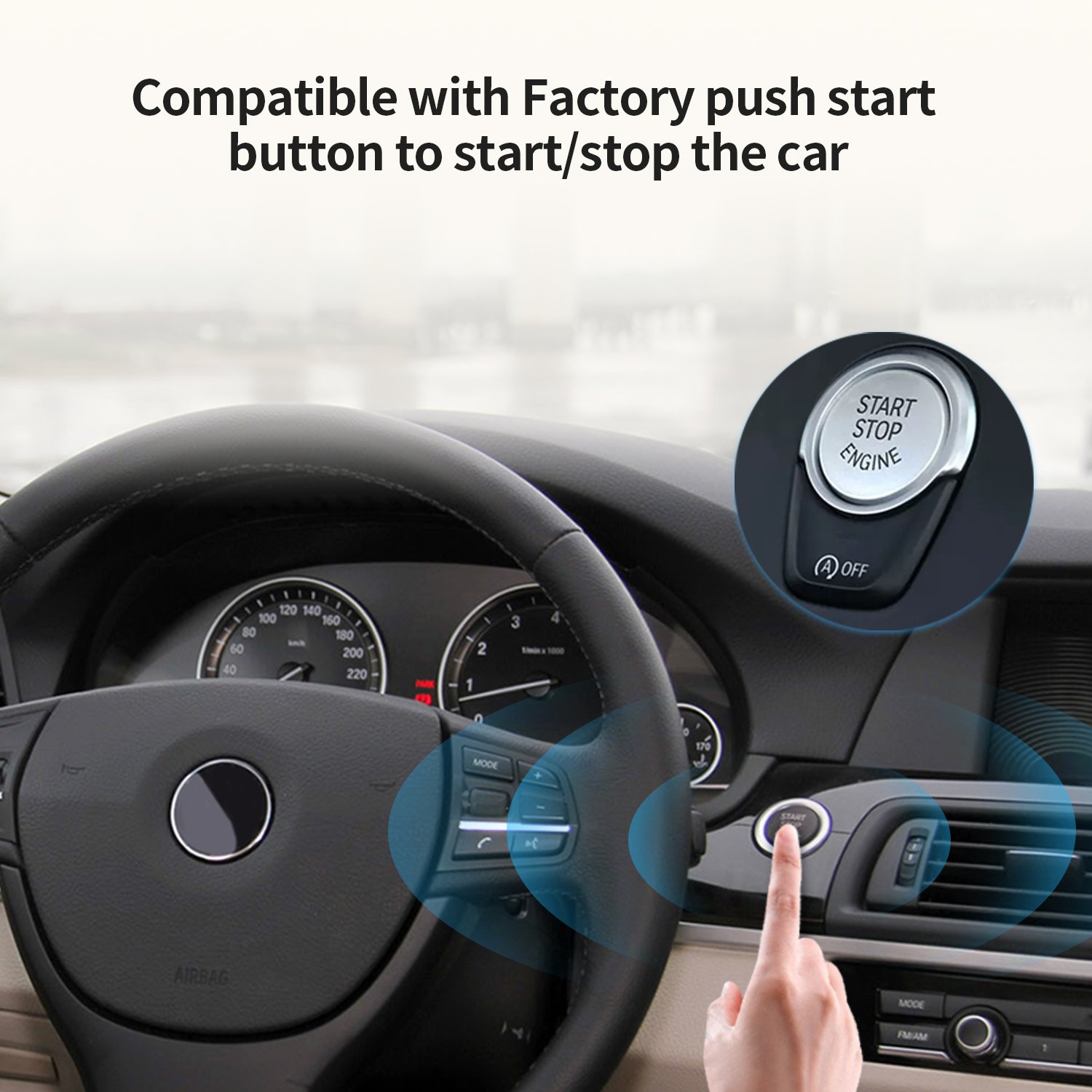 Smart Key Keyless Entry System Plug and Play Fit for BMW 1.2.3 5.6.7 Series, E Body, f Body CAN BUS Pke Car Alarm Remote Starter