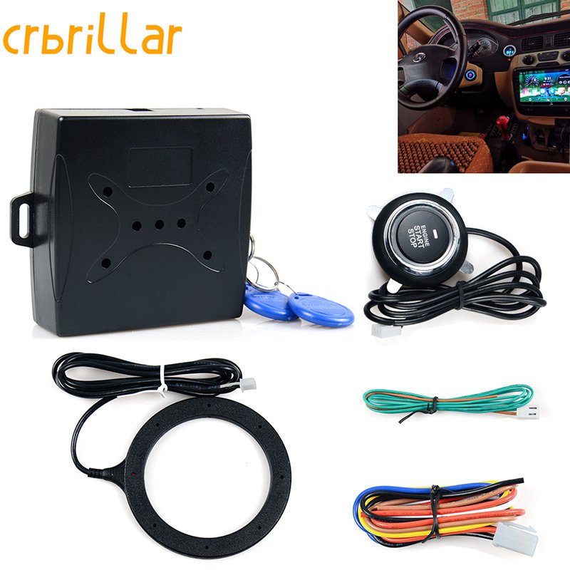 New Lock 12v Push Button Ignition Switch Security System Car Alarm