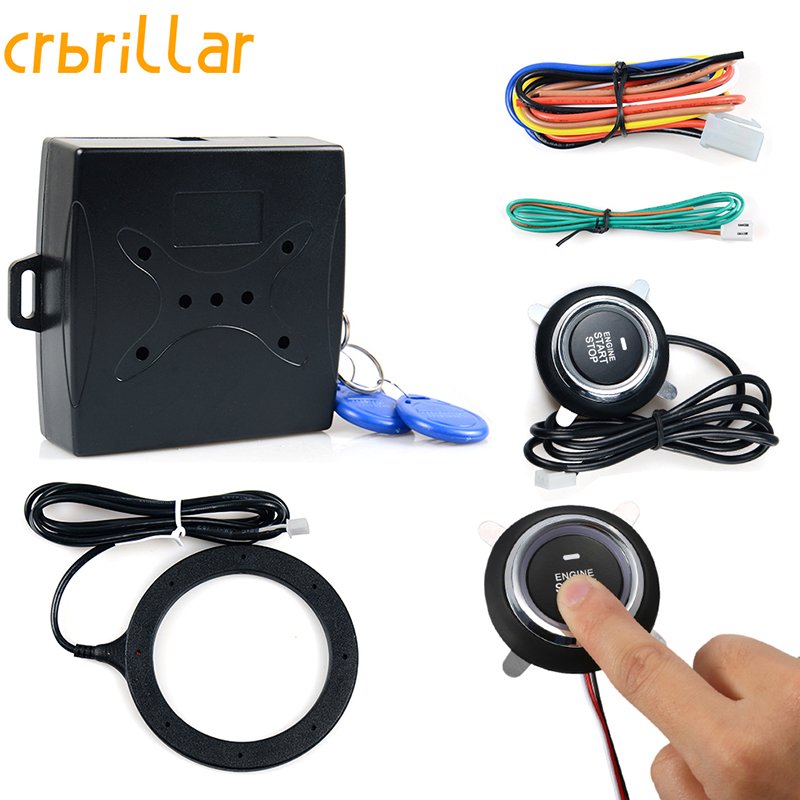 New Lock 12v Push Button Ignition Switch Security System Car Alarm