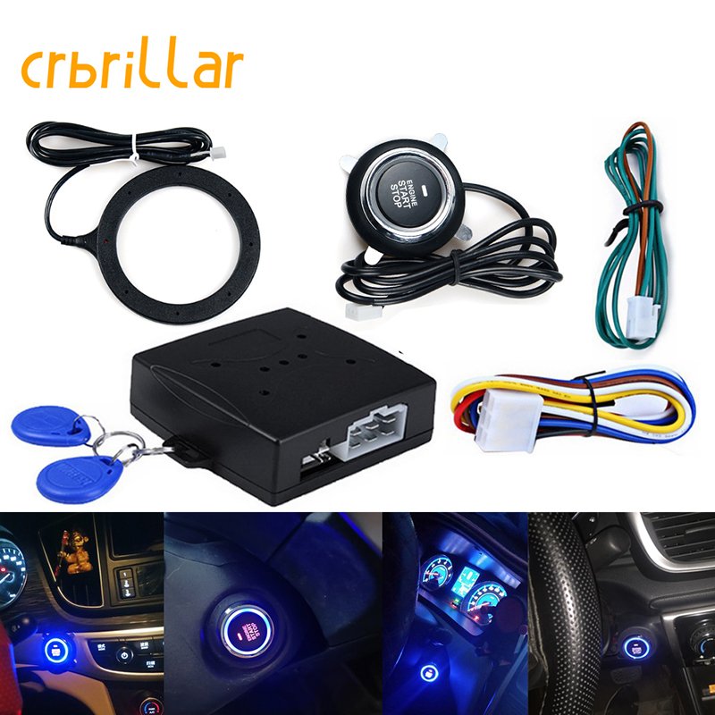 New Lock 12v Push Button Ignition Switch Security System Car Alarm
