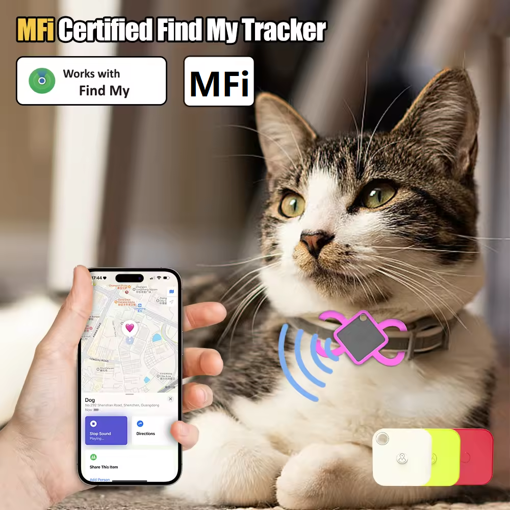 Mini GPS Key Finder Locator Tracker MFI Certified 'Find My' Device for Kids New 4G Alarm Car Location Tracking