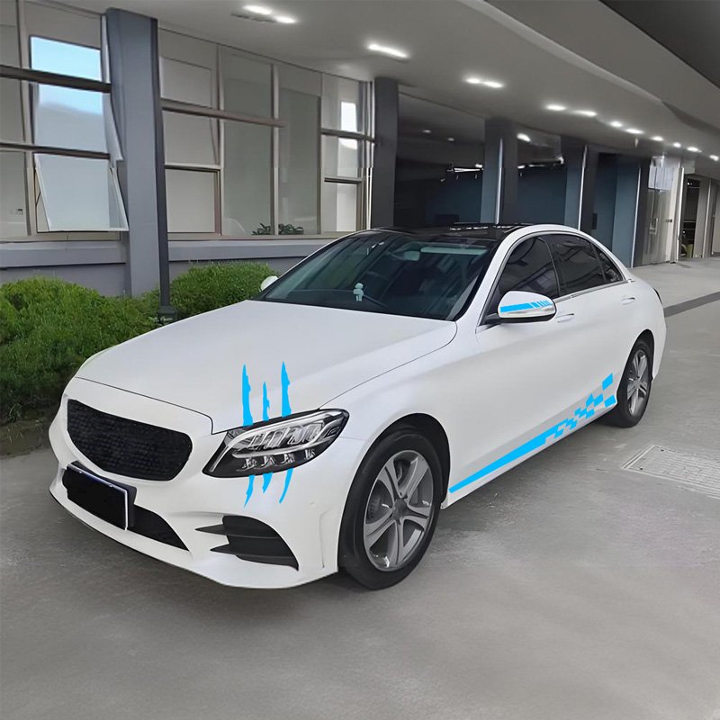 Universal Motorsports Styling Car Stickers Stripes Checks Car Claw Marks Side Body Trim Decals Logo Accessory Adjustment Vinyl