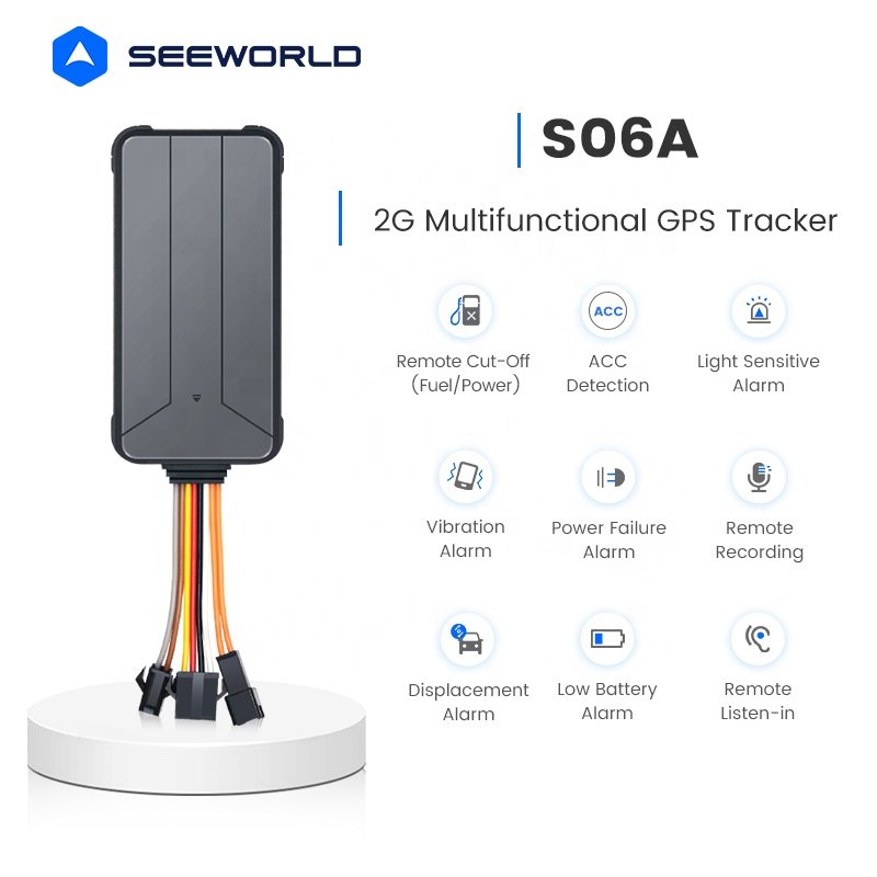 SEEWORLD Waterproof GSM GPS Tracker Car Motorcycle Move Alarm Vehicle ACC Monitor Cut Off Power