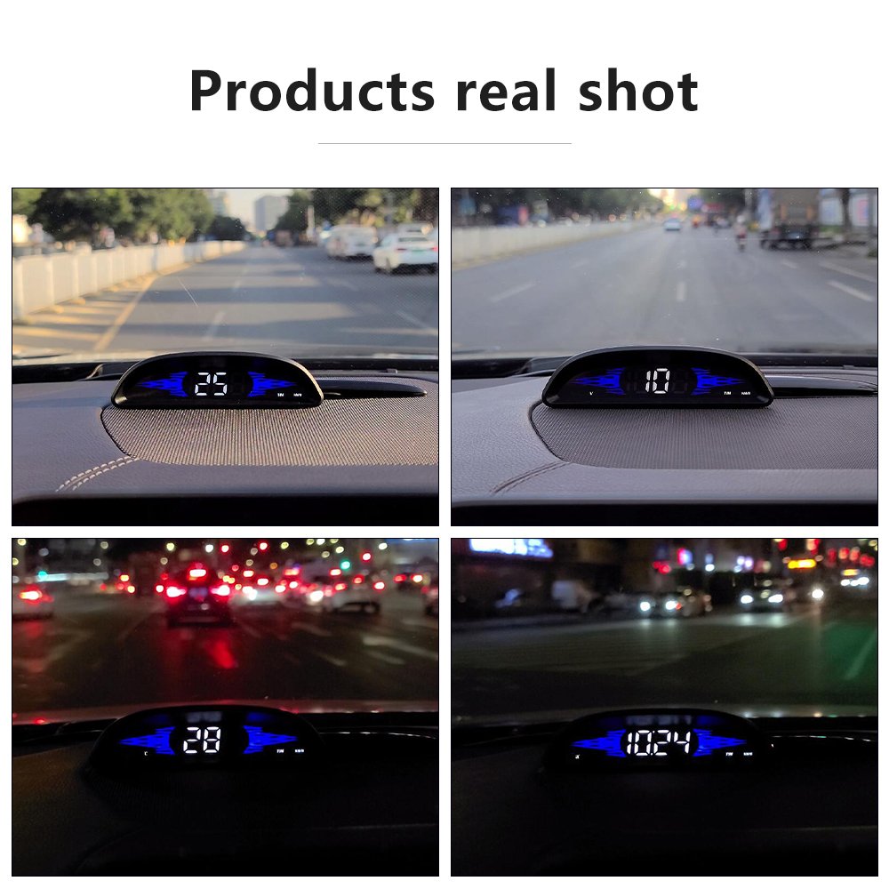 Newest Hud Head up Displays B2 Car Accessories Auto Diagnostic Tool Speedometer Alarm Universal Obd2 Gauge Hud Display for Car