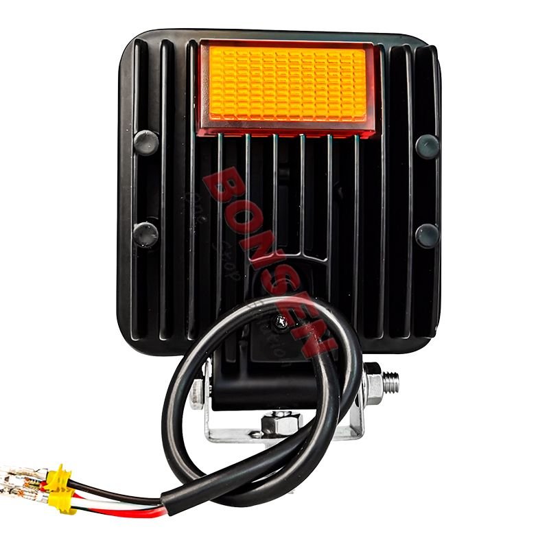 Forklift signal Light 10-80V Square Double Sides Work Light Turn signal Indicator White Yellow Warning Steer Lamp