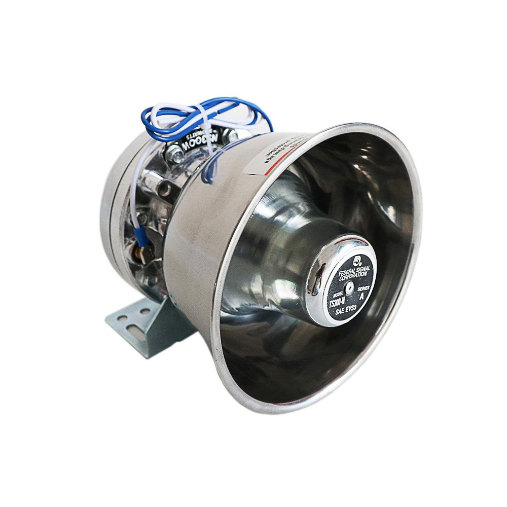 High Quality Wireless Control X5-200W Siren Amplifier for Car Alarm System Kit With PA Loudspeaker Horn Silver