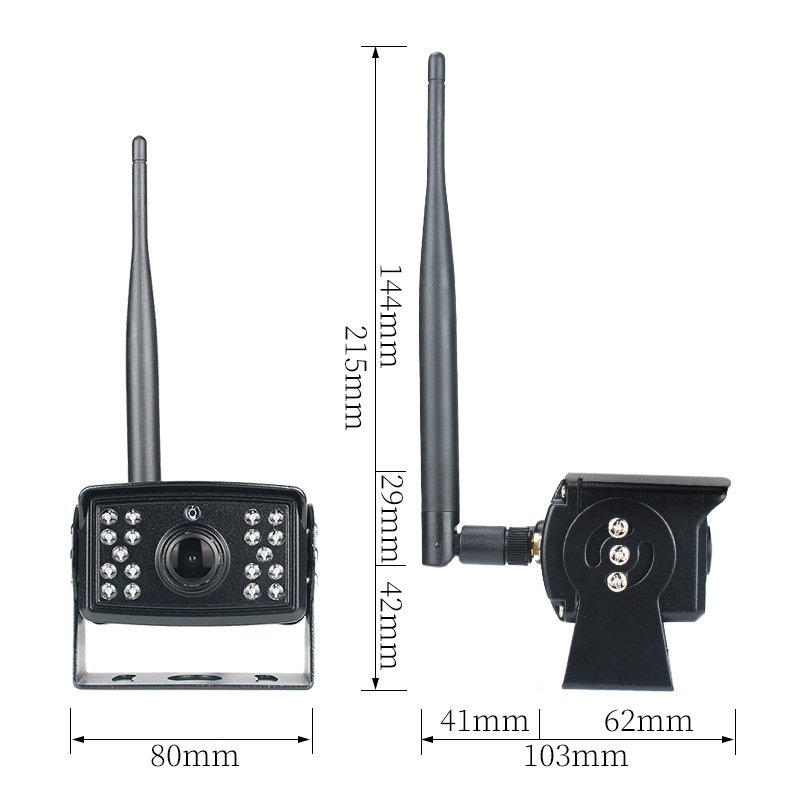 10.1 Inch Touch Screen Reversing Monitor 2-Channel Display Blind Spot Detection Wireless Backup Camera System for Trucks